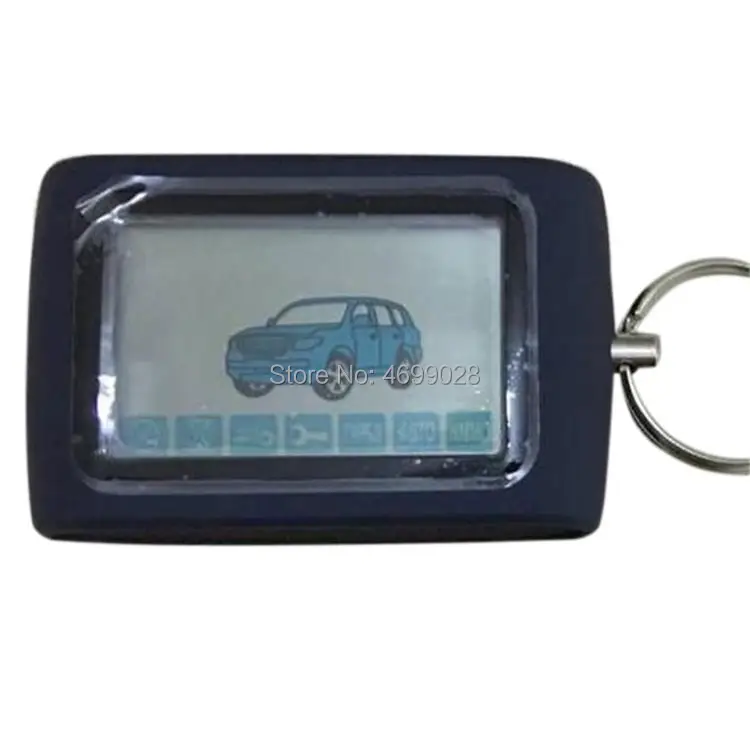 

D94 LCD Remote Control Key Fob Chain for Russian version Two Way Car Burglar Alarm System Twage Starline D94 Keychain