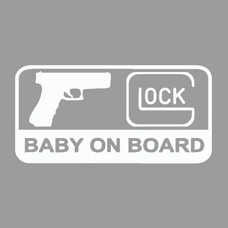 GLOCK BABY ON BOARD Character Decoration автомобильный виниловый автомобильный стикер Переводные картинки черный/серебристый