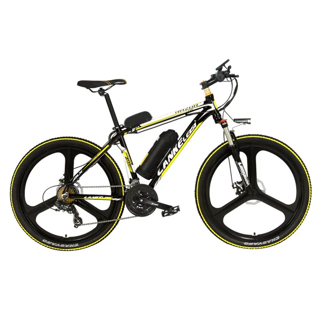 Excellent Electric Bicycle 48V 10AH 2 Wheels Electric Bicycle 240W 5 Grade Assist Electric Mountain Bike 7 Speed Adults Electric Scooters 3
