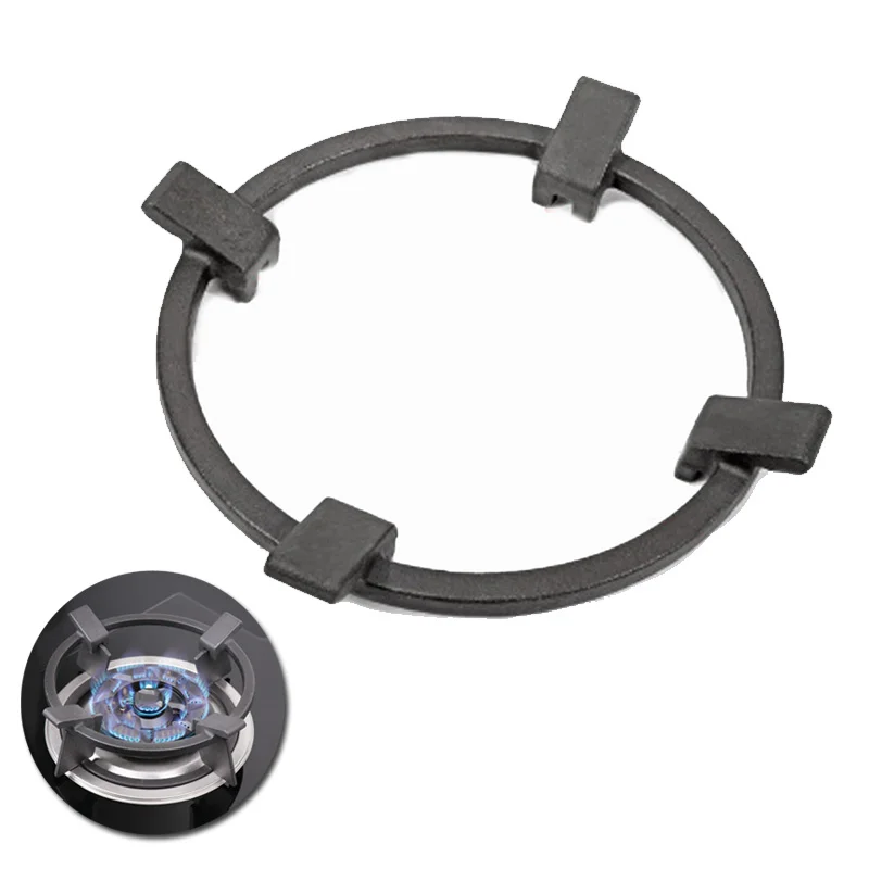 

Universal Woks Pan Support Rack Wok Burner Cast Iron Wok Pan Support Racks Stand For Burners Gas Hobs & Cookers Black