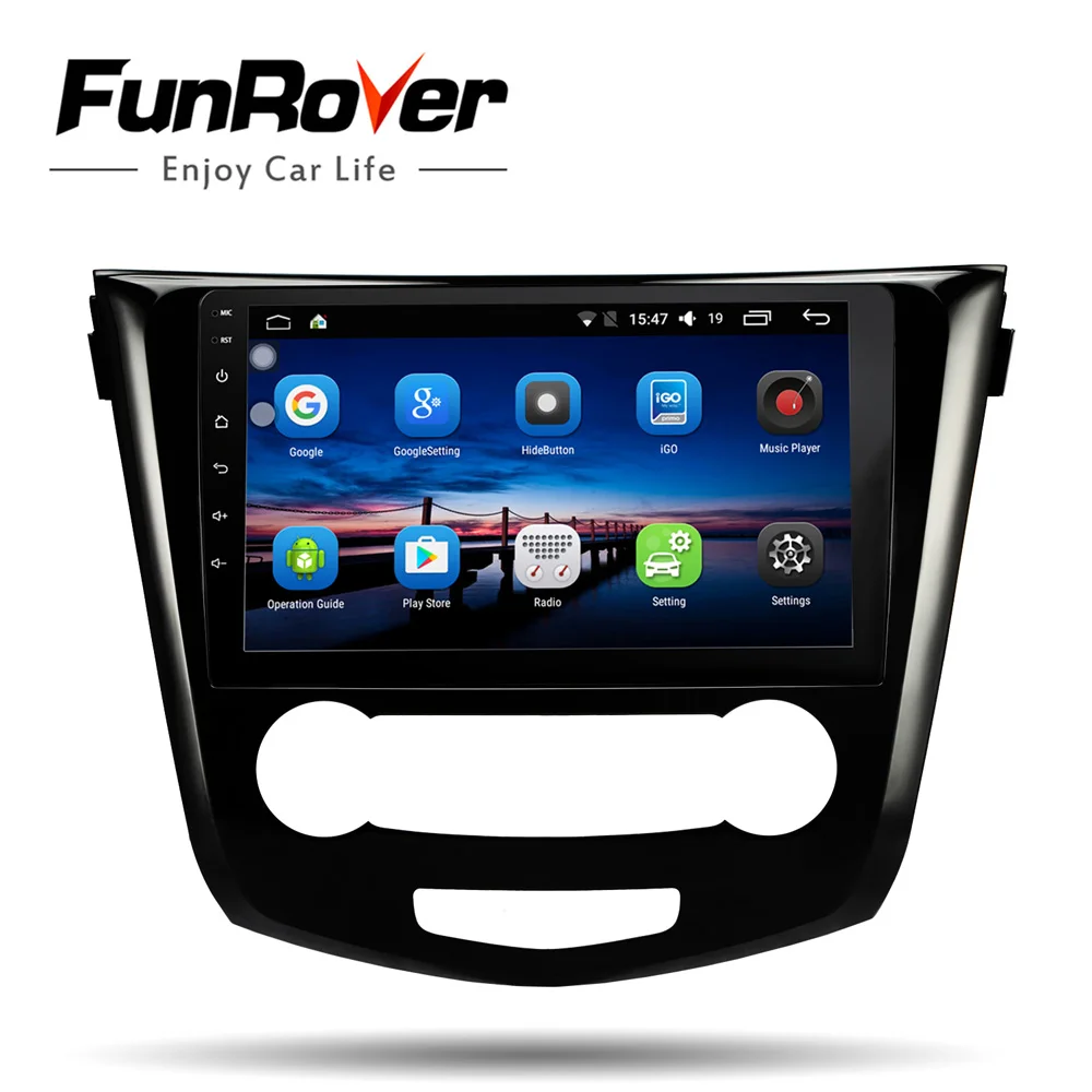 

Funrover 2.5D+IPS 2 din Car Radio multimedia player Android 9.0 for Nissan Qashqai 2014 -2017 dvd gps navigation stereo navi