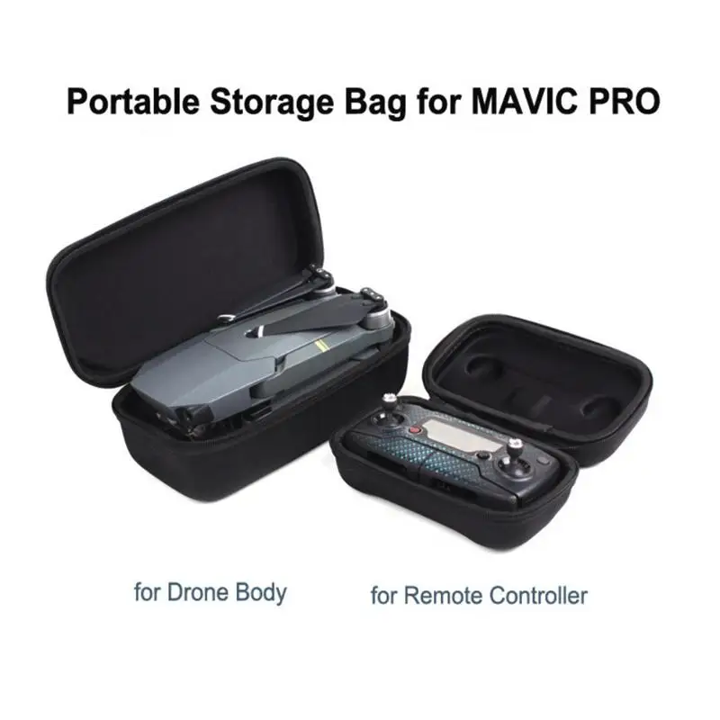 

ALLOET Portable Waterproof Foldable Camera Drone Carrying Case For DJI Mavic Pro Drone Remote Controller Storage Bag Housing Box