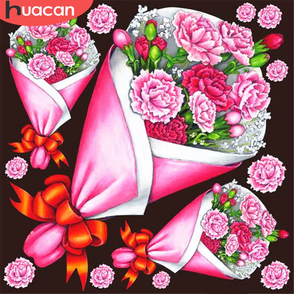 HUACAN 5D DIY полный квадратный алмазная живопись цветок вышивка распродажа ромбовидный мозаика изображение горного хрусталя украшения дома
