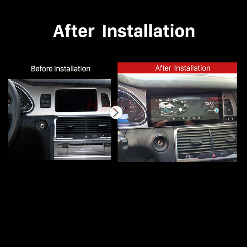 KiriNavi 10,2" Android 7,1 Автомобильный мультимедийный для Audi A6 A6L автомобильный dvd-плеер радио с Bluetooth и GPS стерео wifi 4G 2005