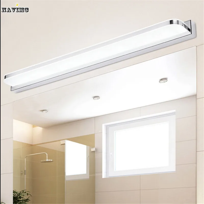 

LED bathroom mirror Light Anti-fog front lamp Mini Style stainless steel Wall mounted Lights lampara de pared up down lamps