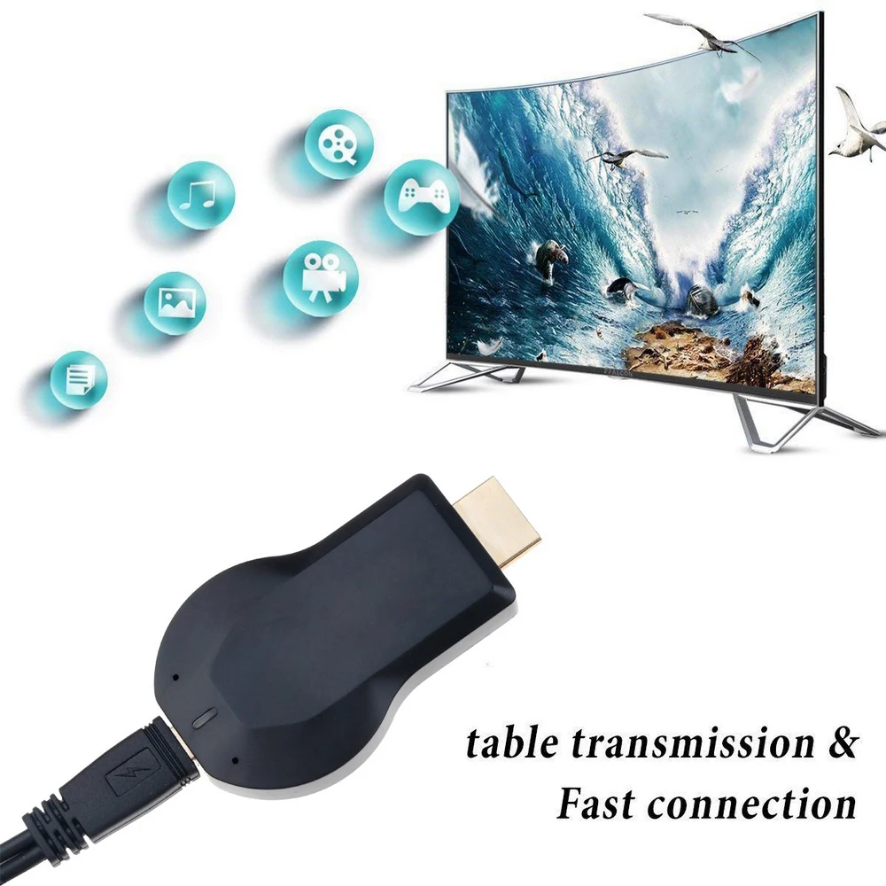 KEBIDUMEI для Anycast M2 Plus Miracast Chome Cast беспроводной 1080p Hdmi Tv Stick Адаптер Wifi Дисплей приемник