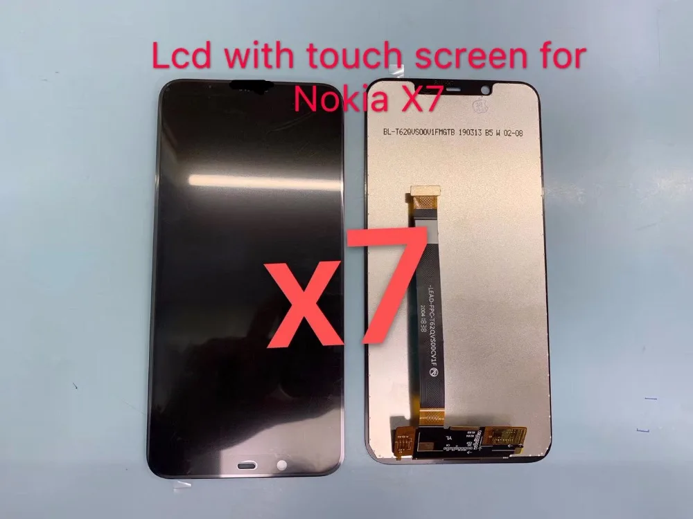 Оптовая цена 10 шт./лот Гарантия ЖК-дисплей для Nokia X7 с сенсорным экраном в сборе 8 1