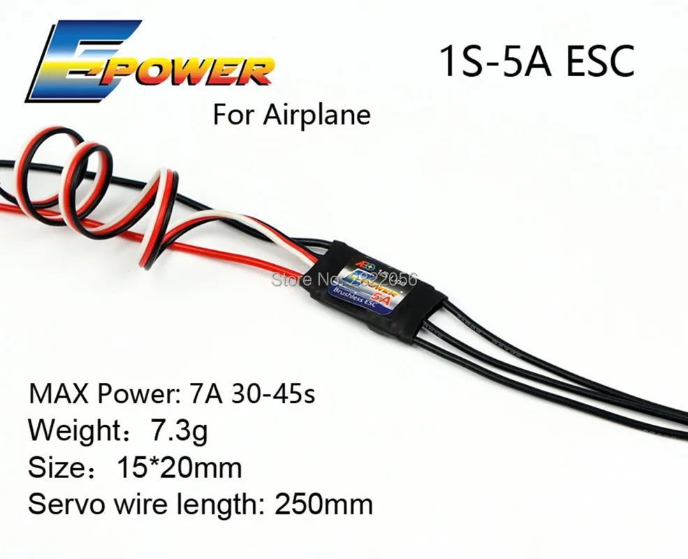 Контроллер скорости двигателя AEORC E Power ESC 1S5A 2S5A 10A 20A 30A 40A бесщеточный для