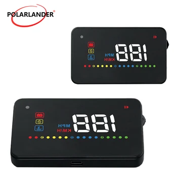 

3.5 inch A200 HUD Auto HUD Display OBD2 Projector Windshield Smart Speedometers km/h MPH Voltage alarm Car Head Up display