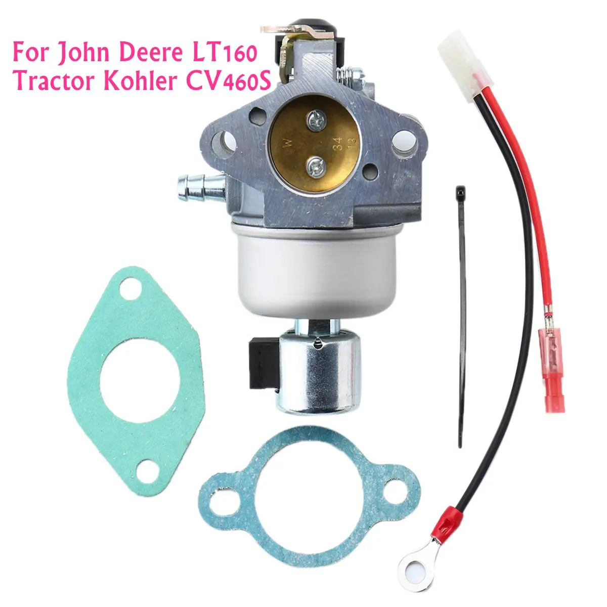 

Carburetor Fuel Filter Carb For John Deere LT160 Tractor for Kohler CV460S Engine