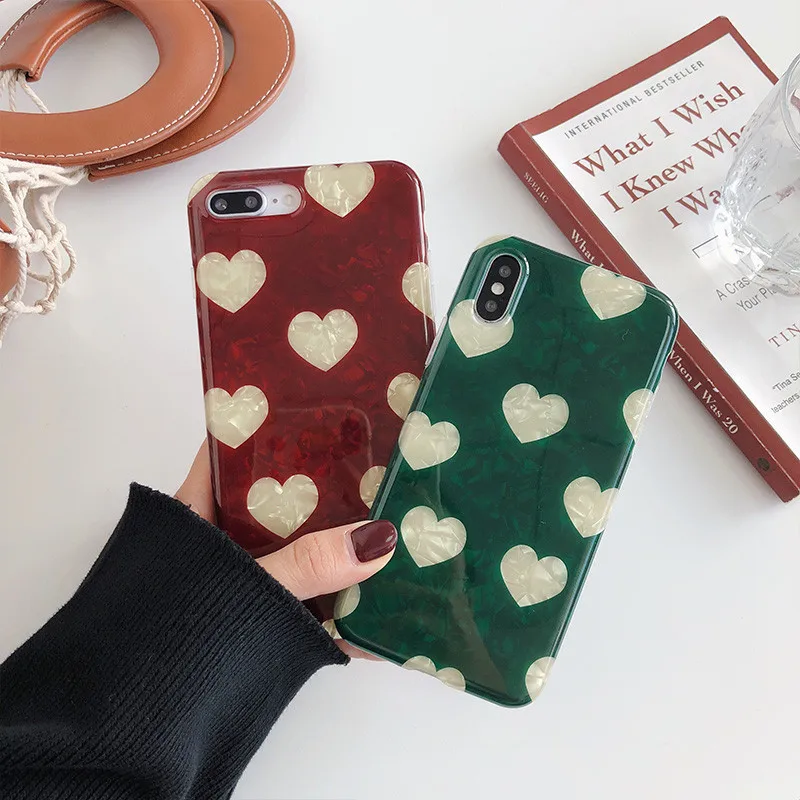 XINDIMAN Love patterned silicone case for iphone 7 8 Phone Case For iPhone X XR XMax fundas TPU Cover 6 6S Plus Capa |
