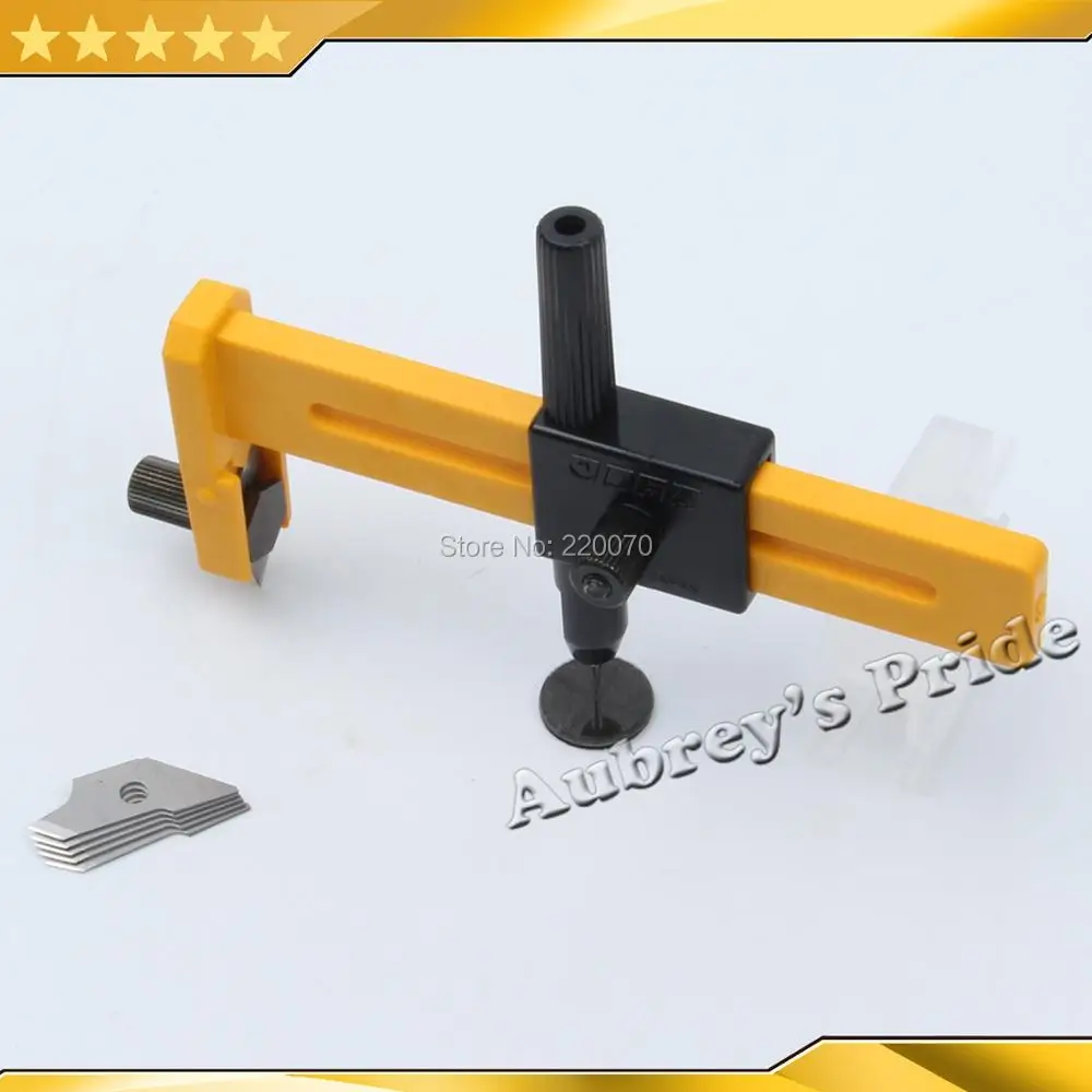 

Diameter Cut 10-150MM Cutting Size Adjustable Round Rotary Circle Graphic Paper Cutter Trimmer Knife+5-25Pcs Blades