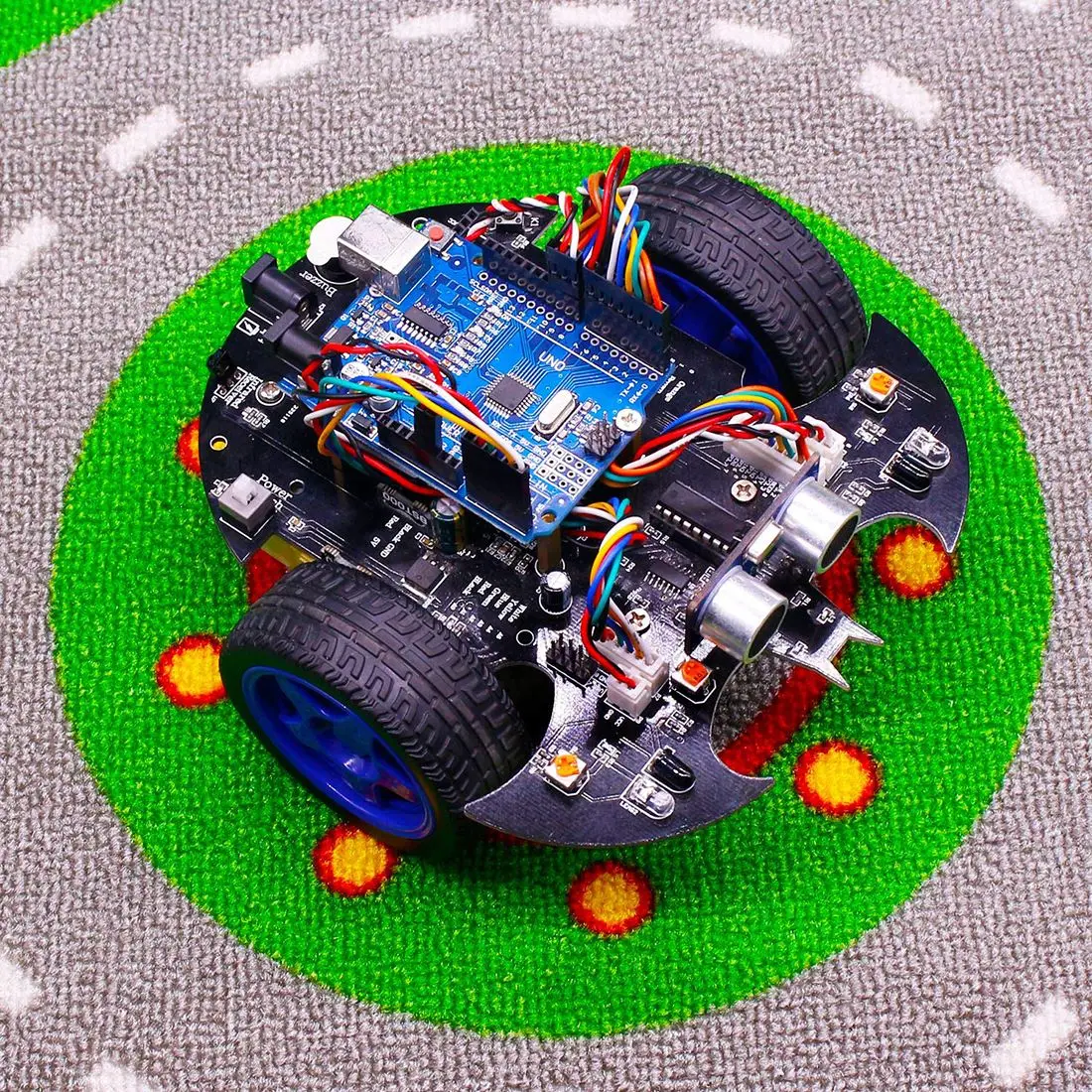  Bat Smart Robot Car Project Complete Starter Tutorial High Tech Programmable Toy for Arduino (Inclu - 32968600346