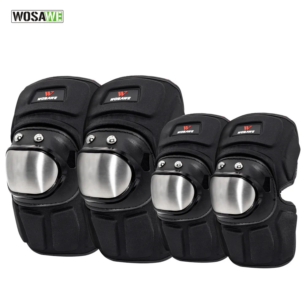 

WOSAWE Sports Knee Pads Stainless Steel Elbow Leg Protective Gear Suit Cycling Snowboard Motorcycle Joint Support Knee Protector
