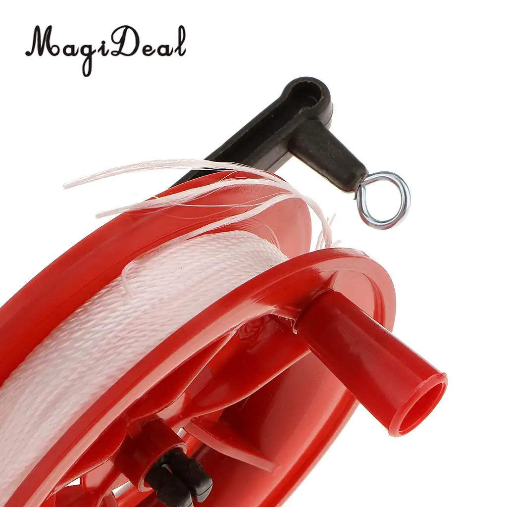High Quality Outdoor Play Red Fire Kite Grip Reel Winder Wheel Handle Tool W/ Twisted String for Children Kids Adult 4