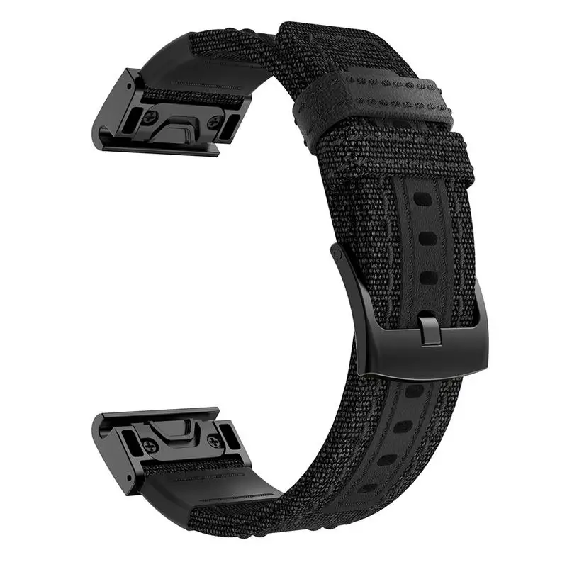 

Smart Watch Strap For Garmin Fenix5x Quick Release With Leather Canvas High Quality Comfort Soft Watch Strap For Garmin Fenix5x