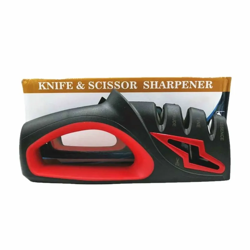 

Knife Sharpener 4 Stage Professional Kitchen Sharpening Stone Scissors Grinder Knives Tungsten Diamond Ceramic Whetstone Tool