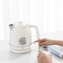 OCOOKER CS-SH01 1800 л/111 Вт ретро Электрический чайник из нержавеющей стали чайник с часами термометр дисплей от