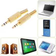 1 2 pcs Estéreo de 3.5mm/8in Headphone Fone de Ouvido DIY Masculino Jack De Áudio Plug Solda Conectores para Laptops Computadores comprimidos MP3 Venda Quente