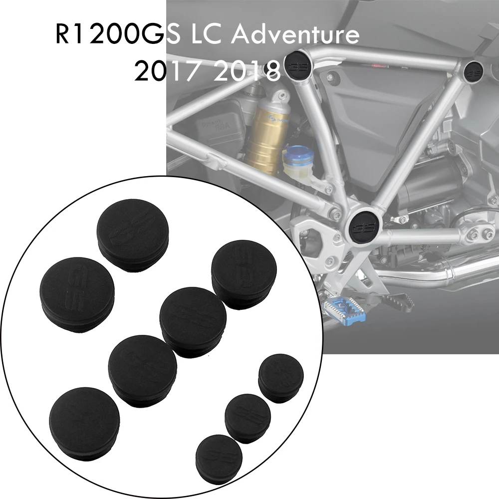 

Frame Caps Set Frame Hole Cover Caps Plugs Decoration For BMW R1200GS adv LC 1200GS R 1200 2017 2018