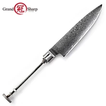 Дамасский нож с пустым лезвием VG10 японский Дамасская сталь DIY Инструменты Кухонные ножи части хобби шеф-повара нож для очистки овощей 67 слоев PRO