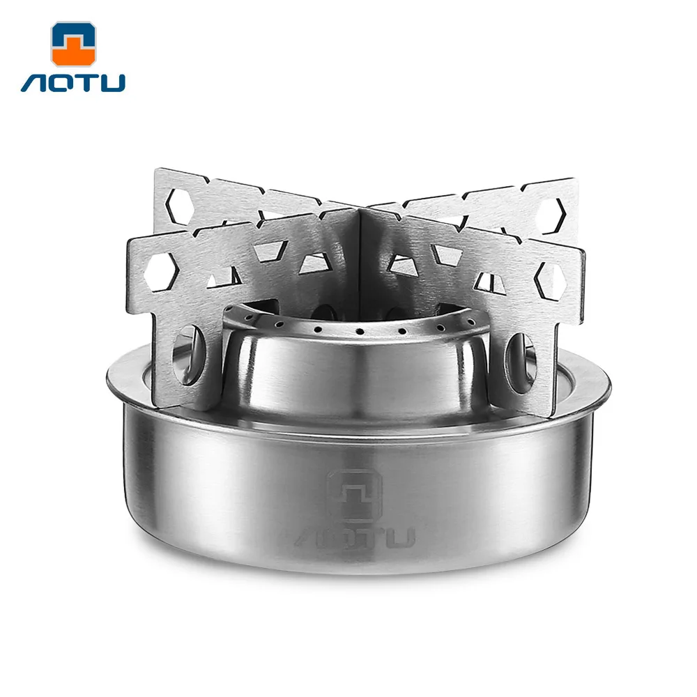 Aotu AT6388 Portable Outdoor Stove Stainless Steel Mini Camping Stove