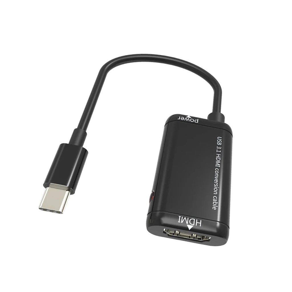 USB-C Тип C USB 3,1 мужчина к HDMI Женский HDTV 1080p адаптер Кабельный свинцовый сердечник