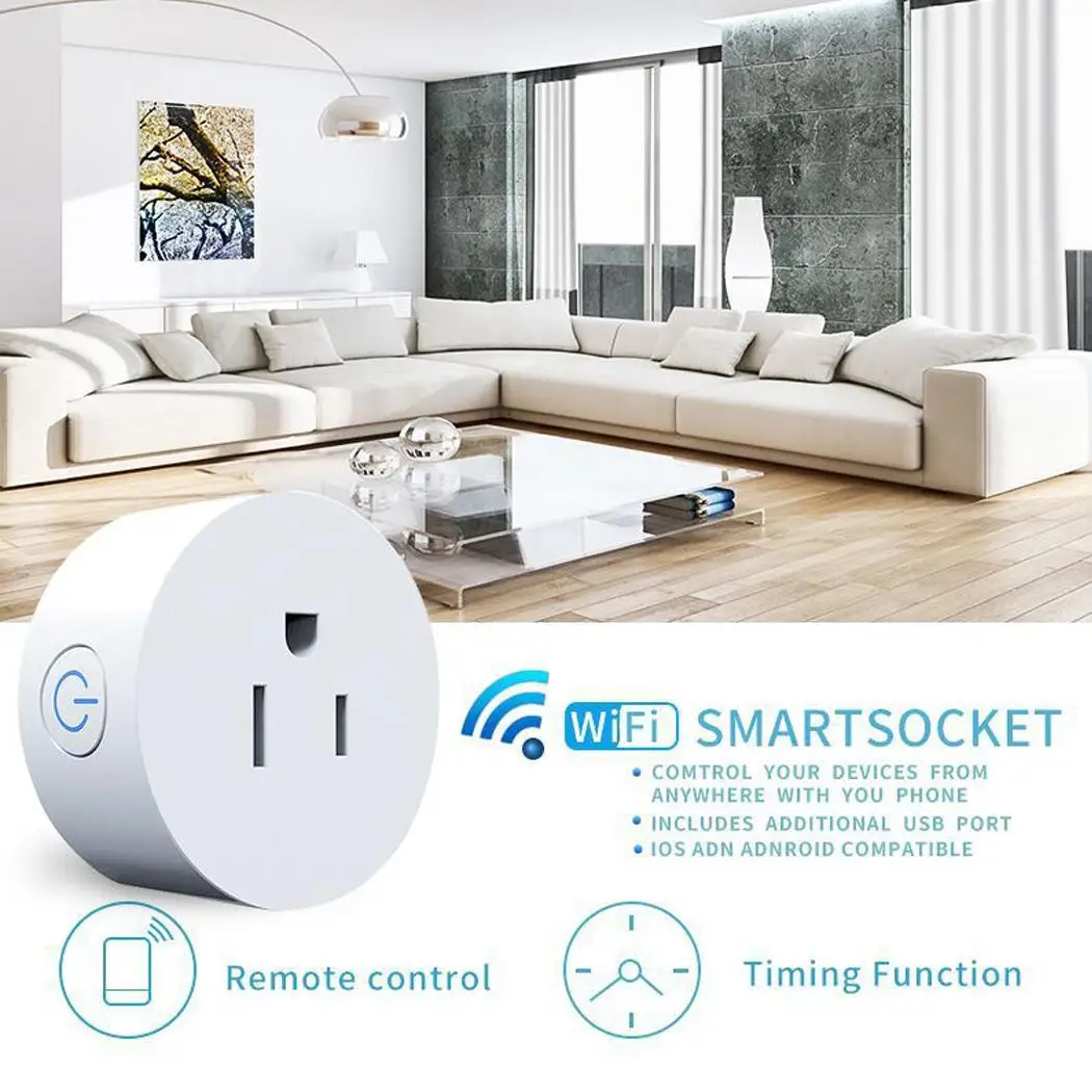 Мини умная розетка для мобильного телефона пульт дистанционного управления
