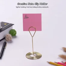 4 шт. цветные металлические держатели для заметок держатель для фотографий Настольный Декор Офисная прищепка
