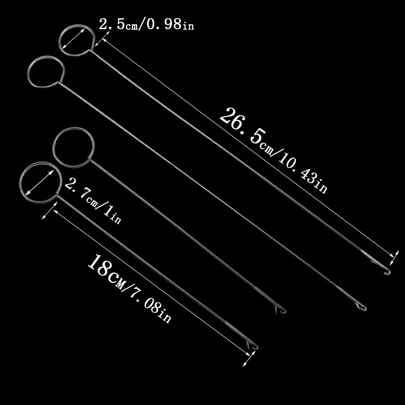 Extra long tongue hook crochet string bead hook wire long crochet DIY Apparel Sewing & Fabric