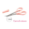 New Curved Multifunctional Eyebrow Trimmer Scissors Curved Stainless Steel Scissors Eyebrow Beauty Makeup Tool with Sharp Head 4