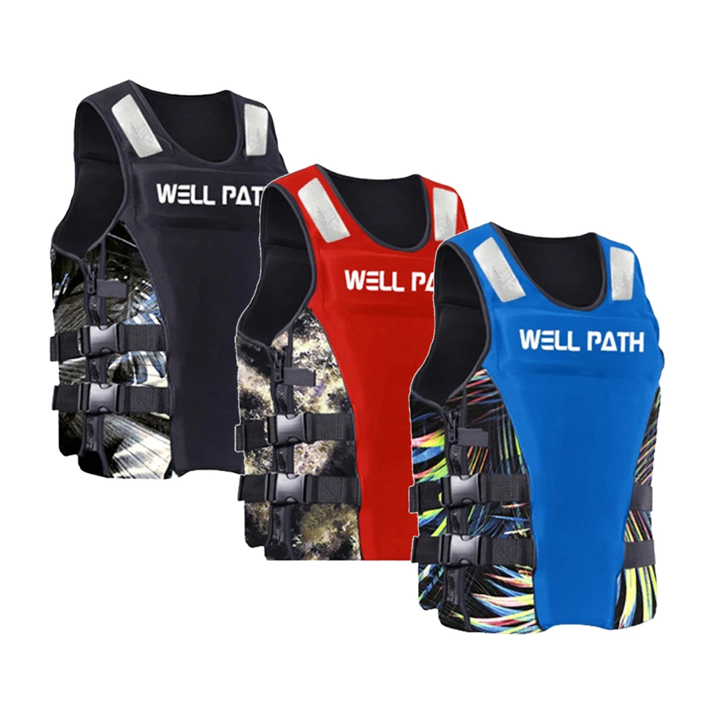 

Perfecian Water Sports Life Jacket Vest for Fishing Diving Swimming kayak Boating Rescue Float Safety Survival Aid