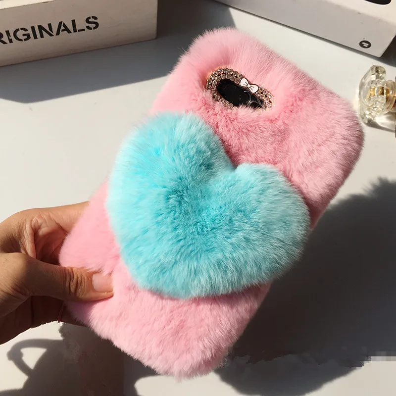 Чехол с сердечком для huawei Honor 10 Lite Magic 2 милый чехол кроликом пушистый меховой