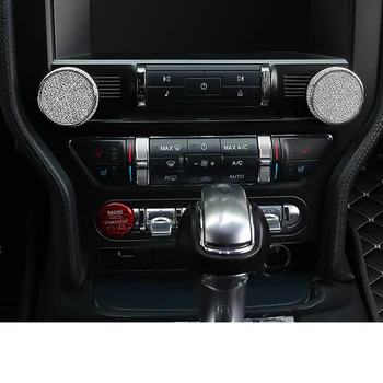 

Car Air Condition Switch Knob Trim for Ford Mustang 2015 2016 2017 Accessories