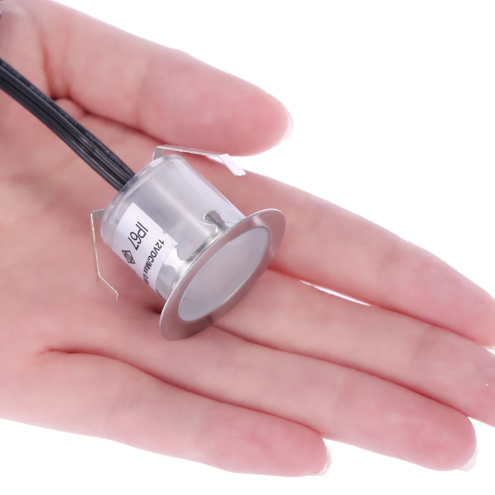 10PCS 32mm LED Deck Lights 6W 500LM SMD2835 EU/US/UK Plug for Outdoor Garden Pathway Decor Underground Waterproof Spotlight