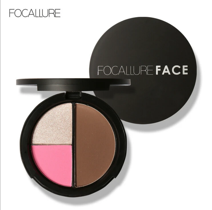 

FOCALLURE Multi-Function Three-Color Repair Powder + Blush Shadow Powder Brighten Three-Dimensional V Face