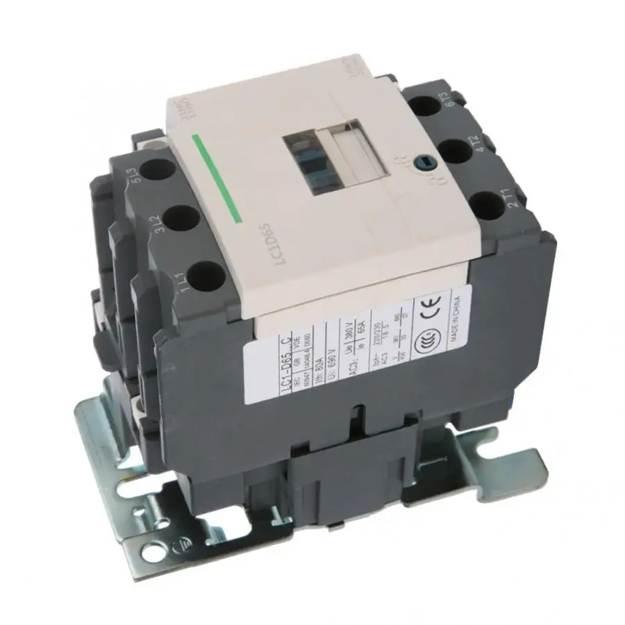Contacteur modulaire LC1D65 электрический 50/60Hz 3 полюса катушка замыкатель переменного тока 220V 65A электротехнического оборудования контактор в соответствии с стандартом