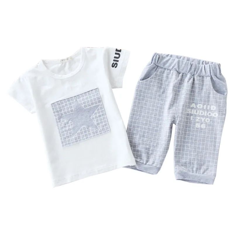 Hot Sale Baby Boy Clothes Summer Kids Clothes Sets T-shirt+pants Suit Star Printed Clothes Newborn Sport Suits Hot Sale Baby Boy Clothes Summer Kids Clothes Sets T-shirt+pants Suit Star Printed Clothes Newborn Sport Suits