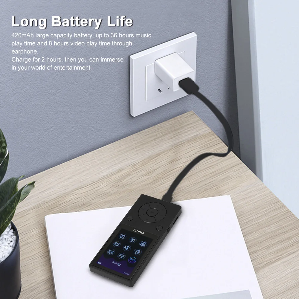 RUIZU D11 8 GB MP3 плеер Bluetooth плеера fm-радио голос регистраторы TF слот для карты 3,5 мм для наушников с встроенным микрофоном