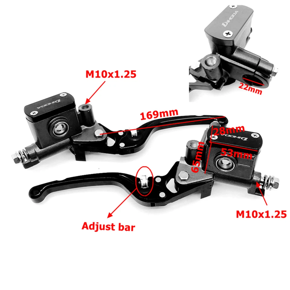 DIHODA внутренняя регулирующая Рукоятка универсальный мотоцикл главный цилиндр рычаг тормозной гидравлический насос сцепления для honda Yamaha Kawasaki