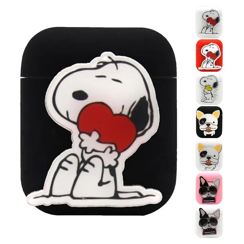 Cartoon Wireless Bluetooth Headset Box Earphone Case Anti-fall Dustproof Silicone Storage Case For Airpods Apple Fast Ship