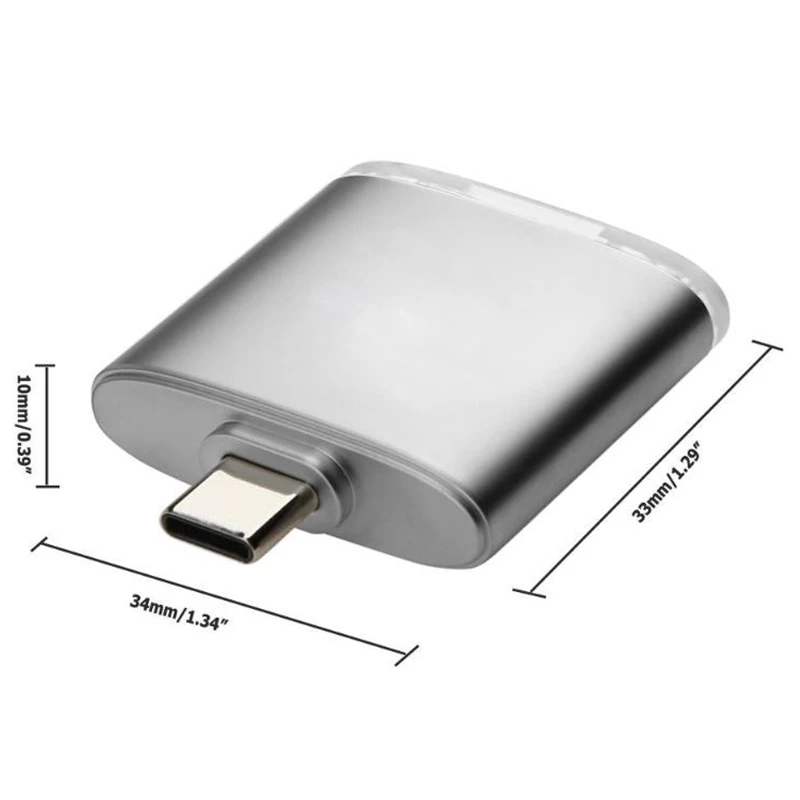 IG- Тип C 2-в-1 кард-ридер Тип C мобильное устройство считывания карт Sd/Tf Card Reader устройство чтения карт