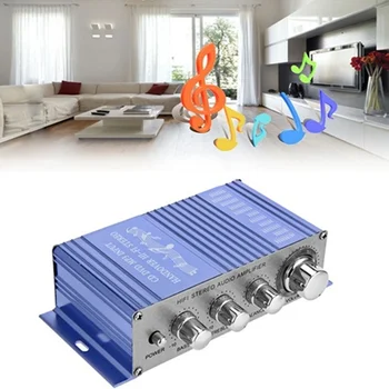 

HY2002 Hi-Fi 12V Mini Auto Car Stereo Power Amplifier 2 Channel Audio Amplifiers Support CD DVD MP3 Input For Motorcycle Home
