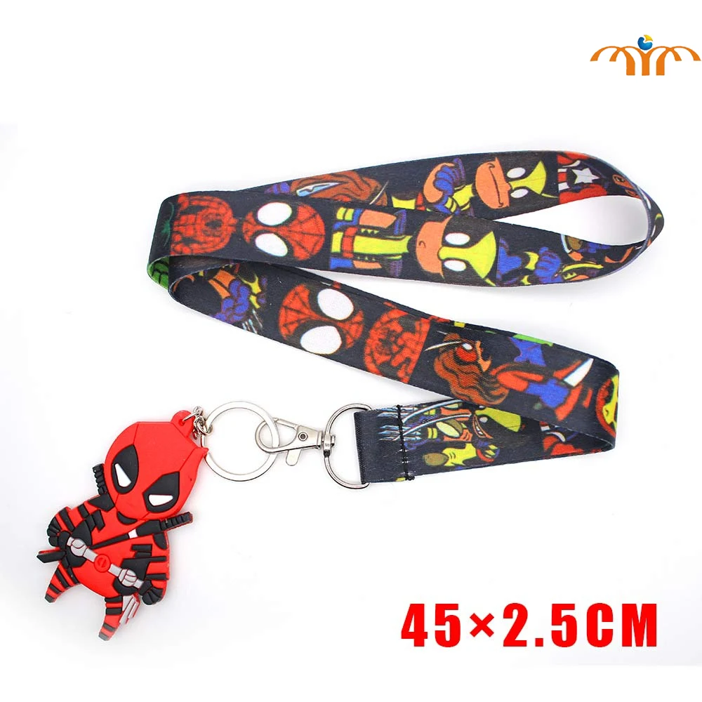 Марвел Дэдпул мобильный телефон ремень шеи шнурок для ключей карты бейдж