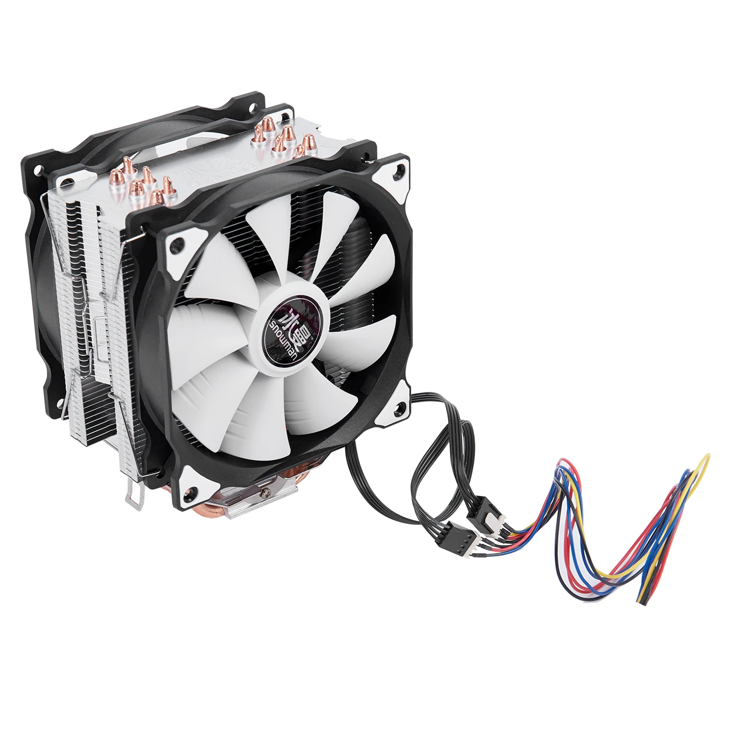 ثلج 4PIN وحدة المعالجة المركزية برودة 6 heatpipe مزدوجة المشجعين التبريد 12 سنتيمتر مروحة LGA775 1151 115x1366 دعم إنتل AMD ثلج 4PIN وحدة المعالجة المركزية برودة 6 heatpipe مزدوجة المشجعين التبريد 12 سنتيمتر مروحة LGA775 1151 115x1366 دعم إنتل AMD