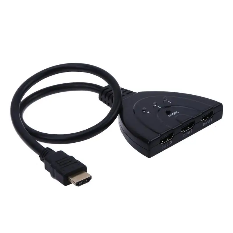 ALLOYSEED 3x1 HDMI коммутатор 2,5 Gpbs HDMI1.3 b+ HDCP1.0/1,1 HDMI коммутатор для сжатия цифрового аудио сигнала трансмиссия