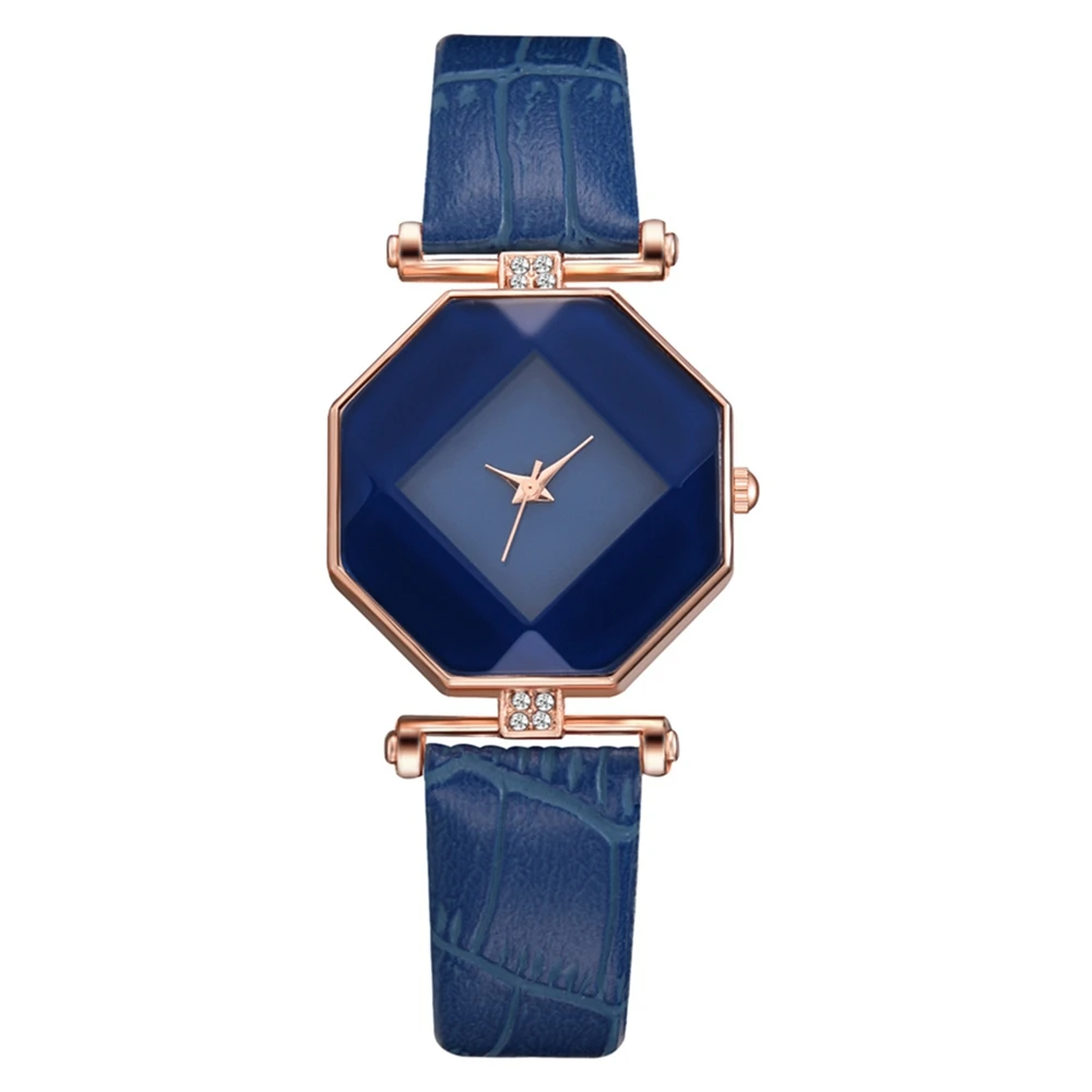 

New 2019 Rose Gold Leather Watches Women Ladies Casual Dress Quartz Wristwatch Reloj Mujer Xr3123 Diamond Dial Watch
