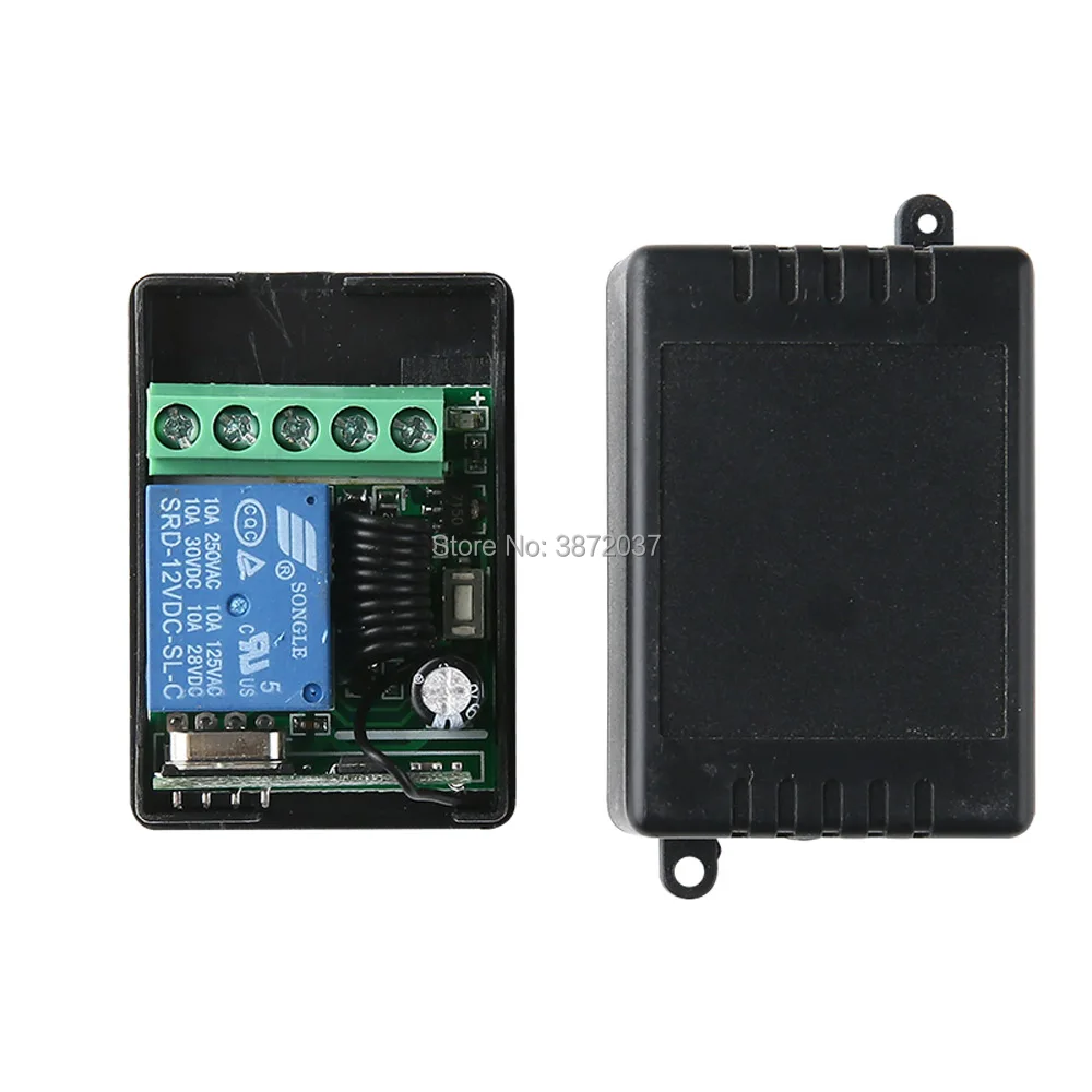 4 шт. DC12V 1CH триггерный релейный модуль Беспроводной дистанционного Управление переключатель для EV1527 код универсальный 433 МГц RF контроллер для умного дома приемник