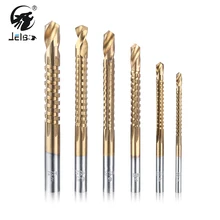 

Jelbo Twist Step Drill HSS High Speed Steel Drill Bit Set Tools Drill Bits for Metal Woodworking Hole Tools Fittings