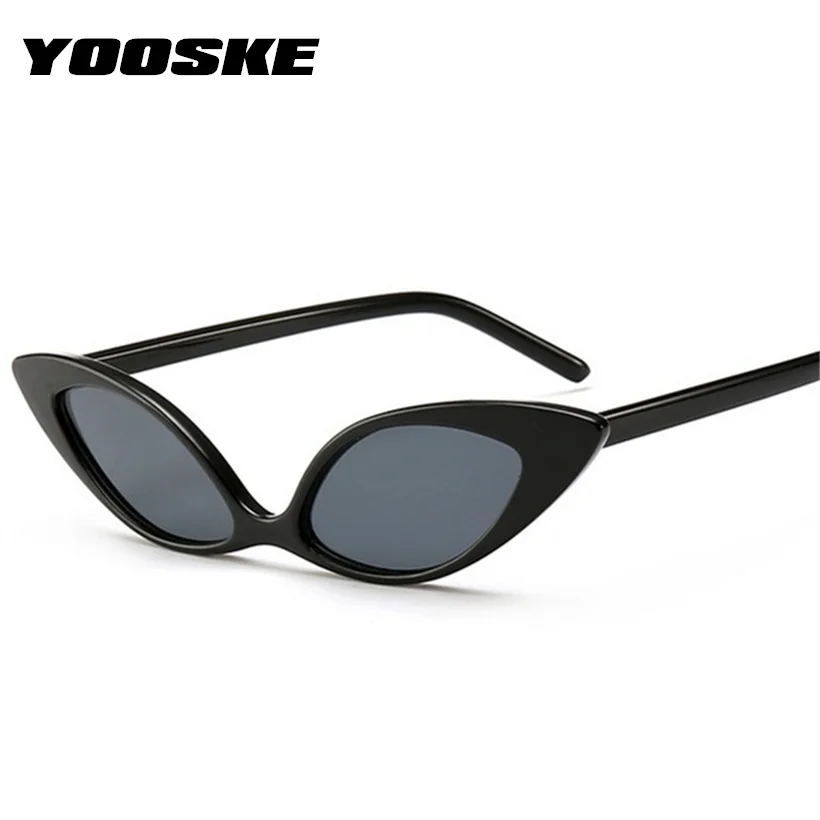 

YOOSKE Brand Small Sunglasses Women 2019 Cool Brand Designer Trendy Sun Glasses Retro Cat Eye Sunglass Fashion Party Glasses